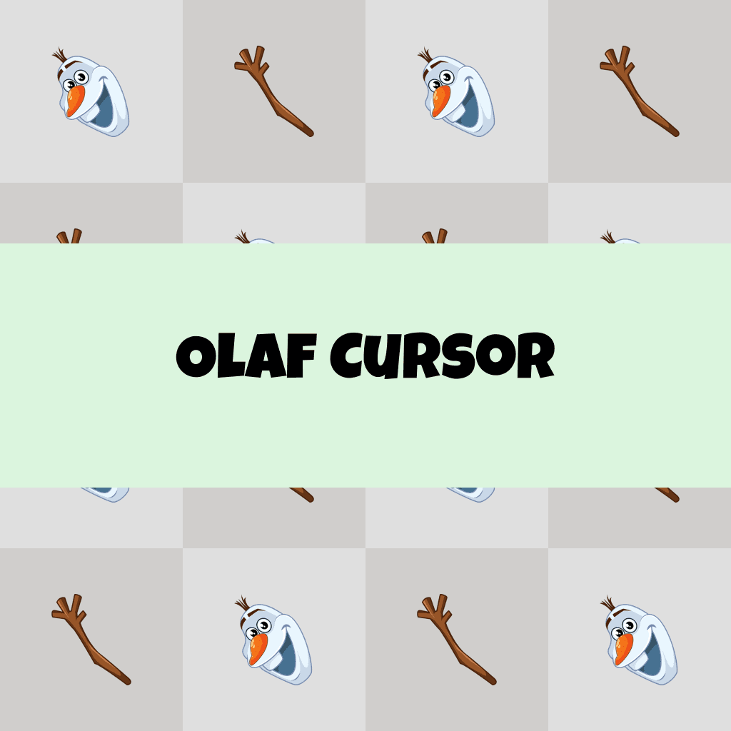 Preview Olaf cursor custom cursor pack